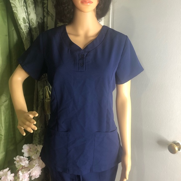 Blue Scrub Set - Picture 2 of 7